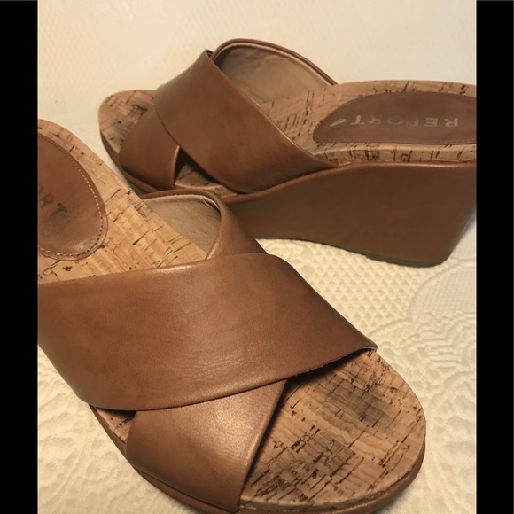 open toe wedge mules